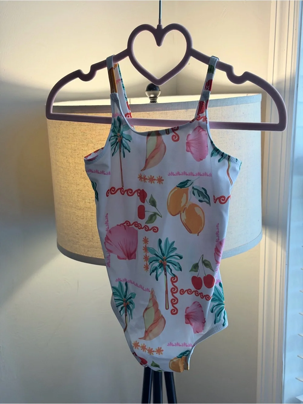 Tropical Fruit & Shell One-Piece Swimsuit